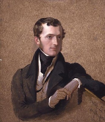 Portret wicehrabiego Mahona (1805-75), później piąty hrabia Stanhope autorstwa George Hayter