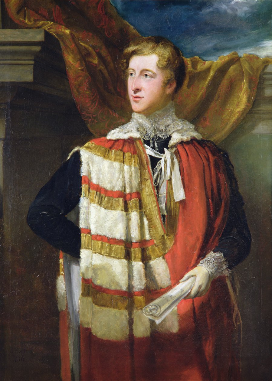 Portret Williama Spencera Cavendisha, 6. księcia Devonshire, ok. 1822-86 (olej na płótnie) autorstwa George Hayter