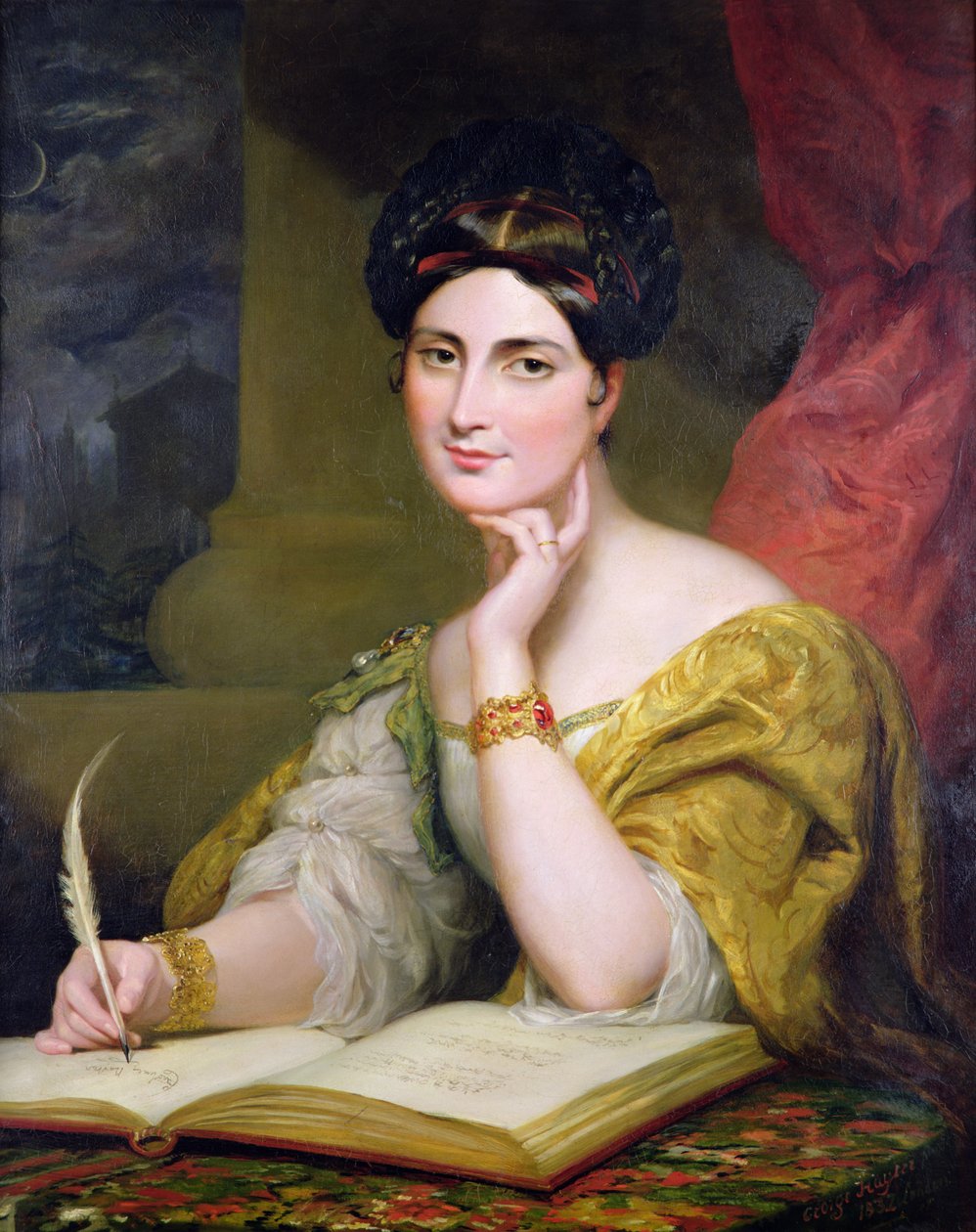 Portret Hon. Pani Caroline Norton autorstwa George Hayter