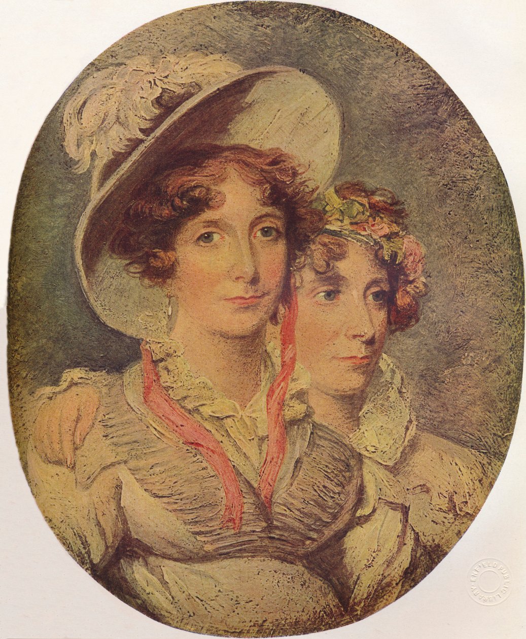 Księżniczka Amelia z Brunszwiku i jej córka księżniczka Charlotte, 1919 autorstwa George Hayter