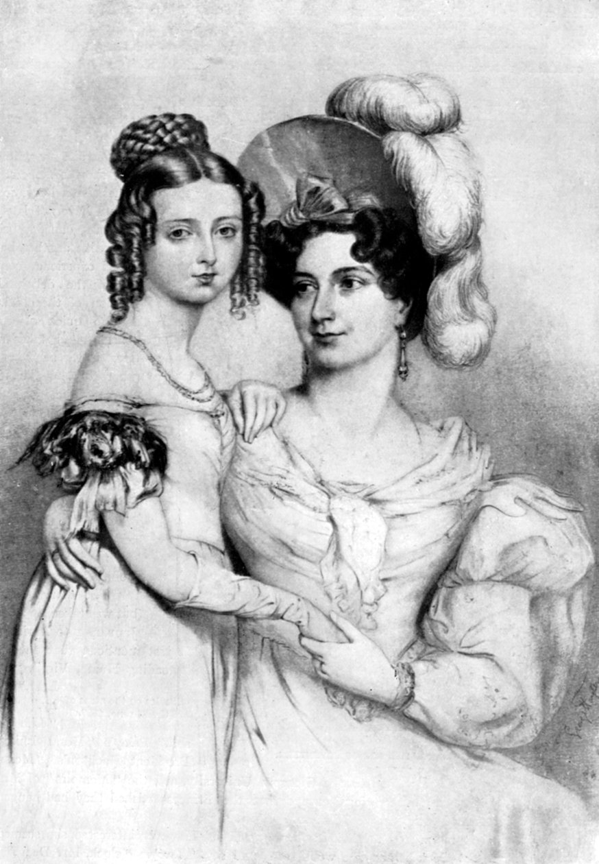 Księżniczka Wiktoria i jej matka w 1834, 1901. autorstwa George Hayter
