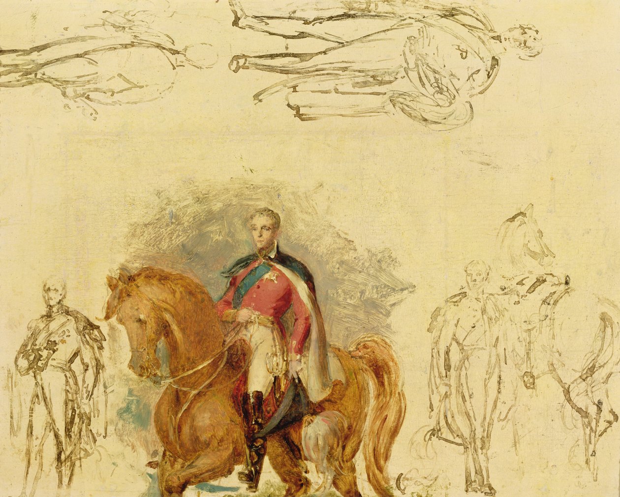 Studia dla księcia Wellington (1769-1852) (olej na pokładzie) autorstwa George Hayter