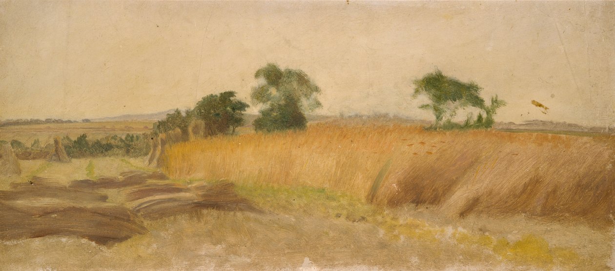 Studium pola kukurydzy, połowa XIX wieku autorstwa George Heming Mason