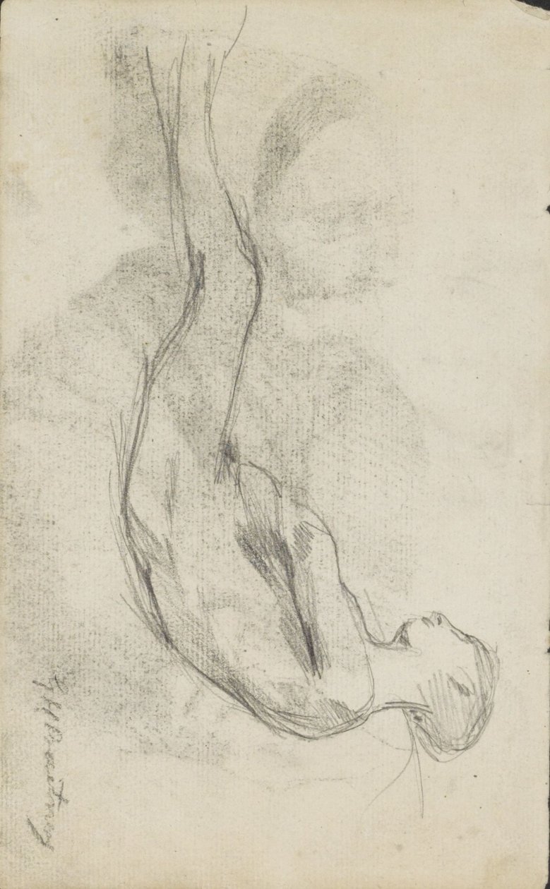 Leżąc nago autorstwa George Hendrik Breitner (signed by artist)