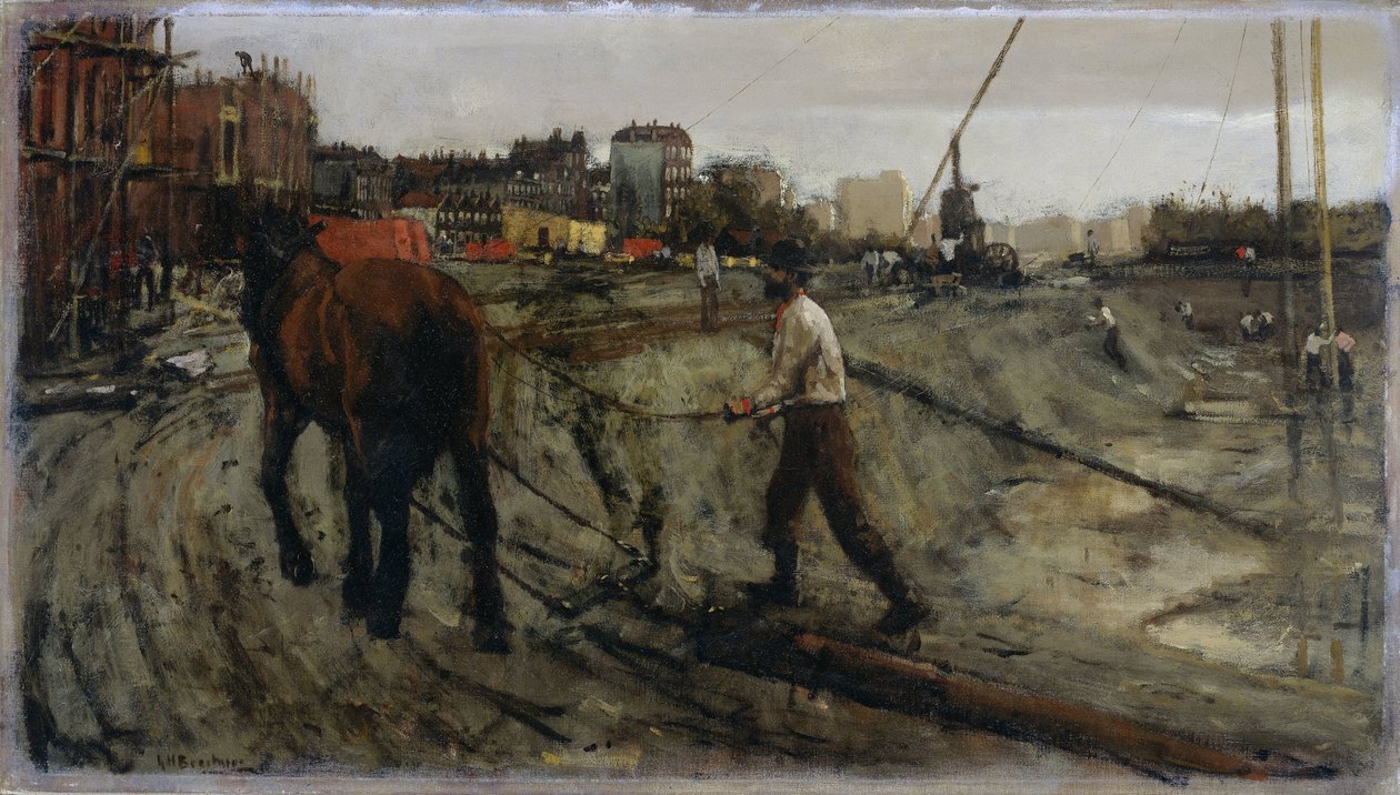 Plac budowy autorstwa George Hendrik Breitner