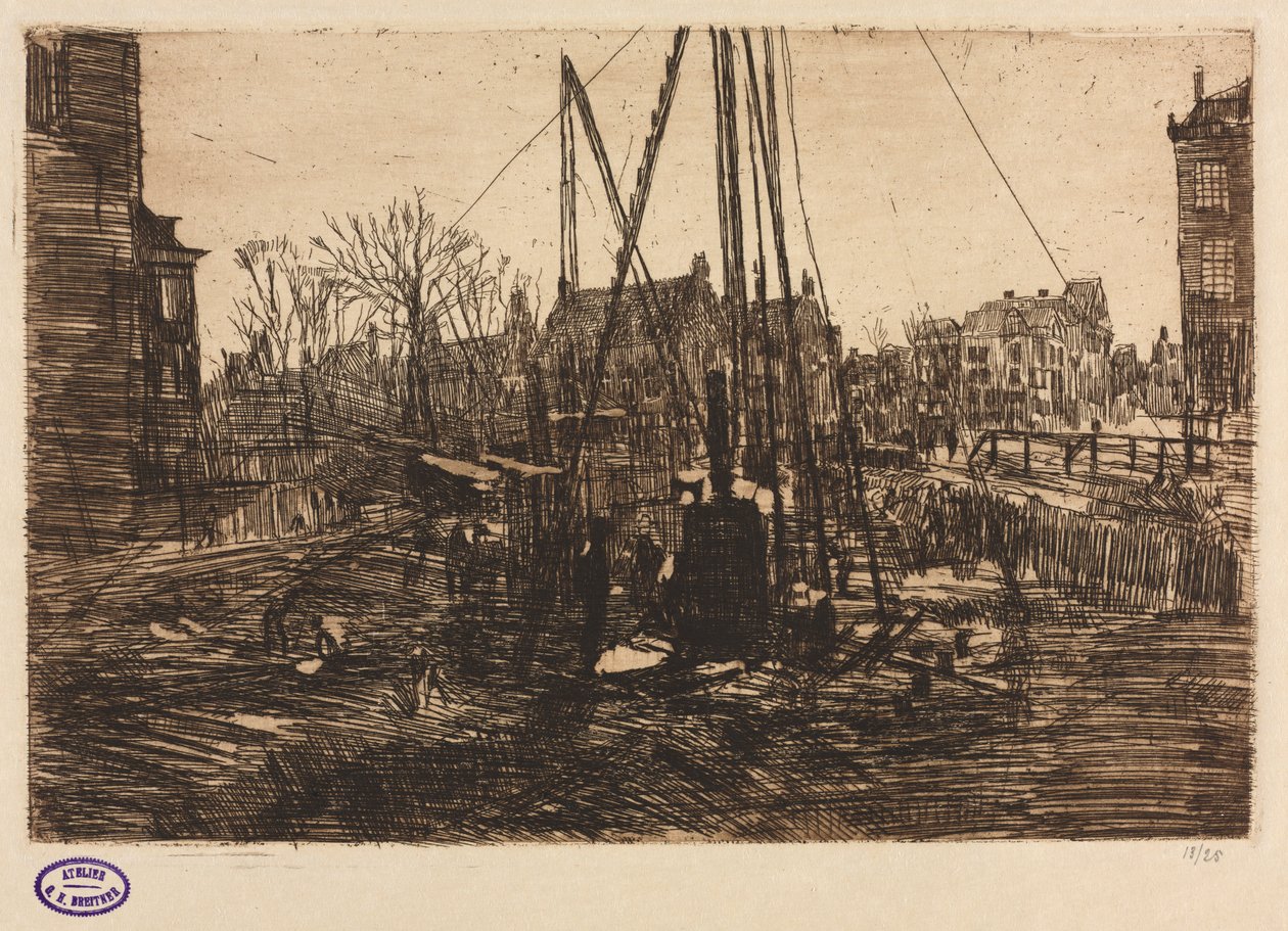Plac budowy, Amsterdam autorstwa George Hendrik Breitner