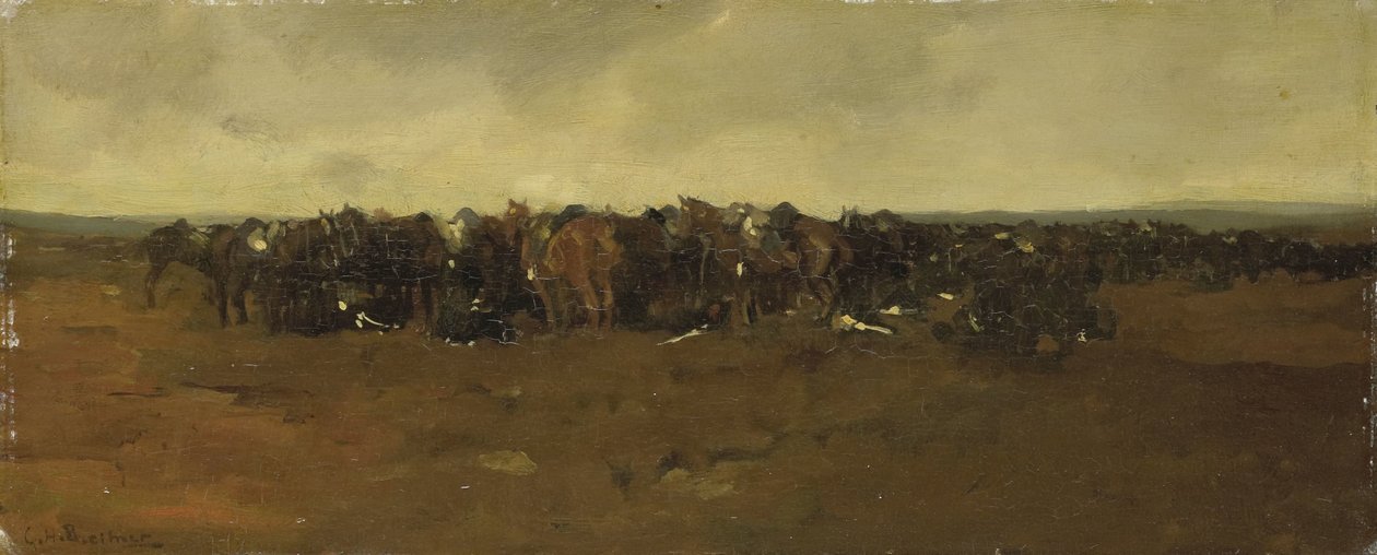 Kawaleria w spoczynku autorstwa George Hendrik Breitner