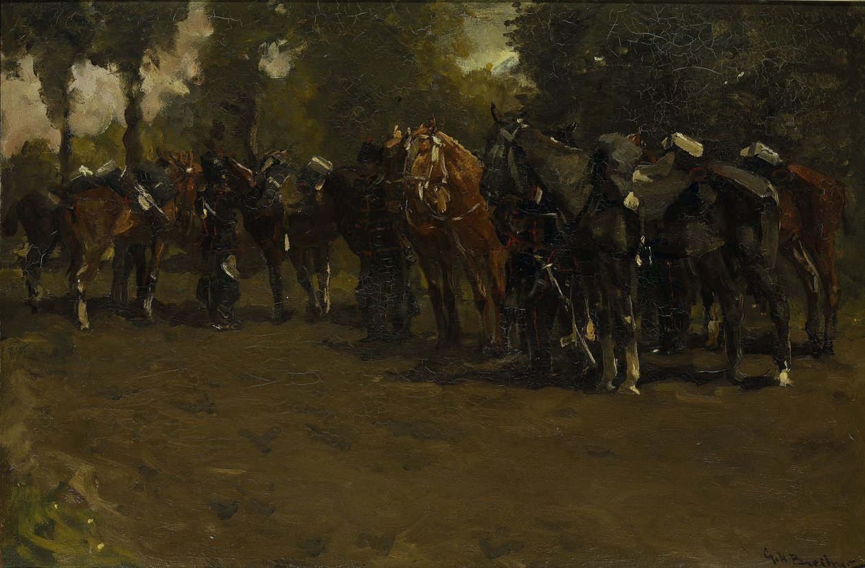 Kawaleria w spoczynku autorstwa George Hendrik Breitner