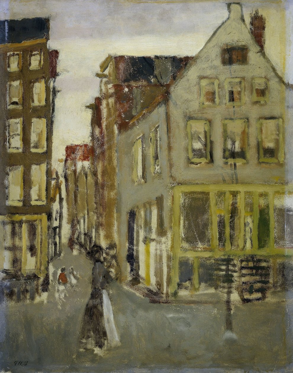 Lauriergracht przy Tweede Laurierdwarsstraat autorstwa George Hendrik Breitner