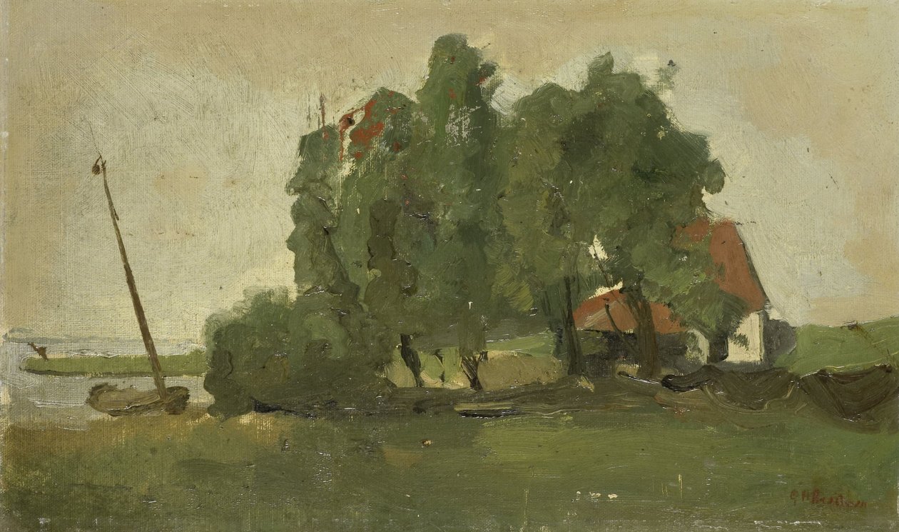 Zagroda z zabudowaniami autorstwa George Hendrik Breitner