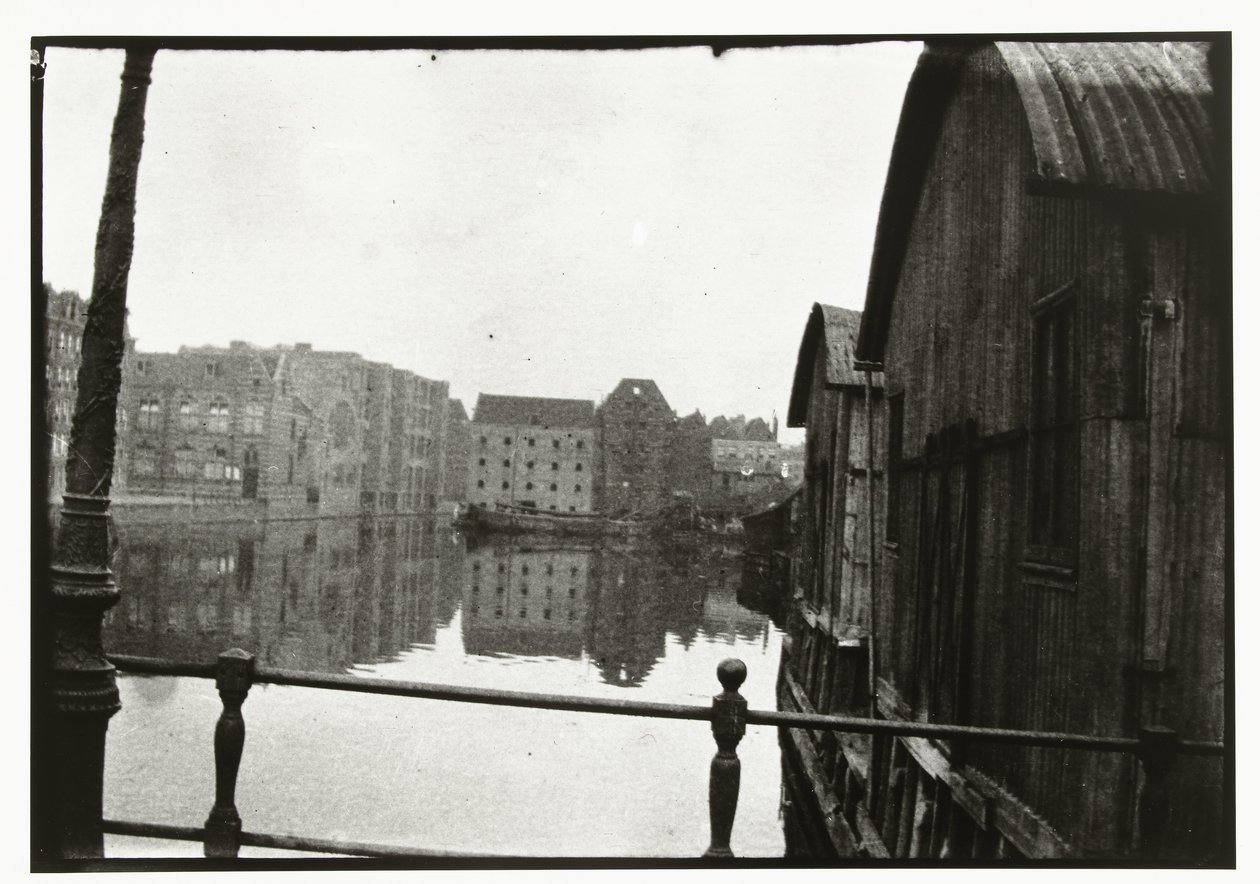 Widok z mostu na Prinseneiland w Amsterdamie autorstwa George Hendrik Breitner