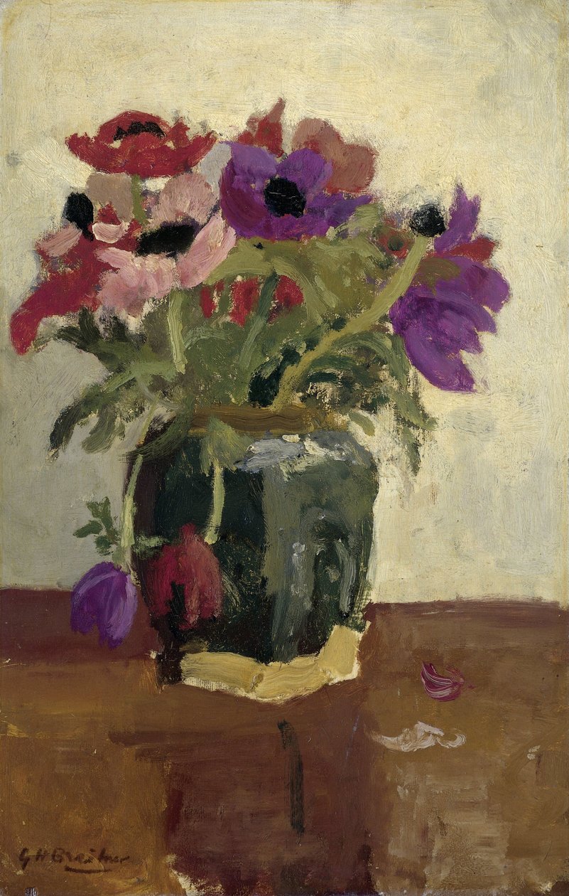 Imbirowy Garnek z Anemonem autorstwa George Hendrik Breitner