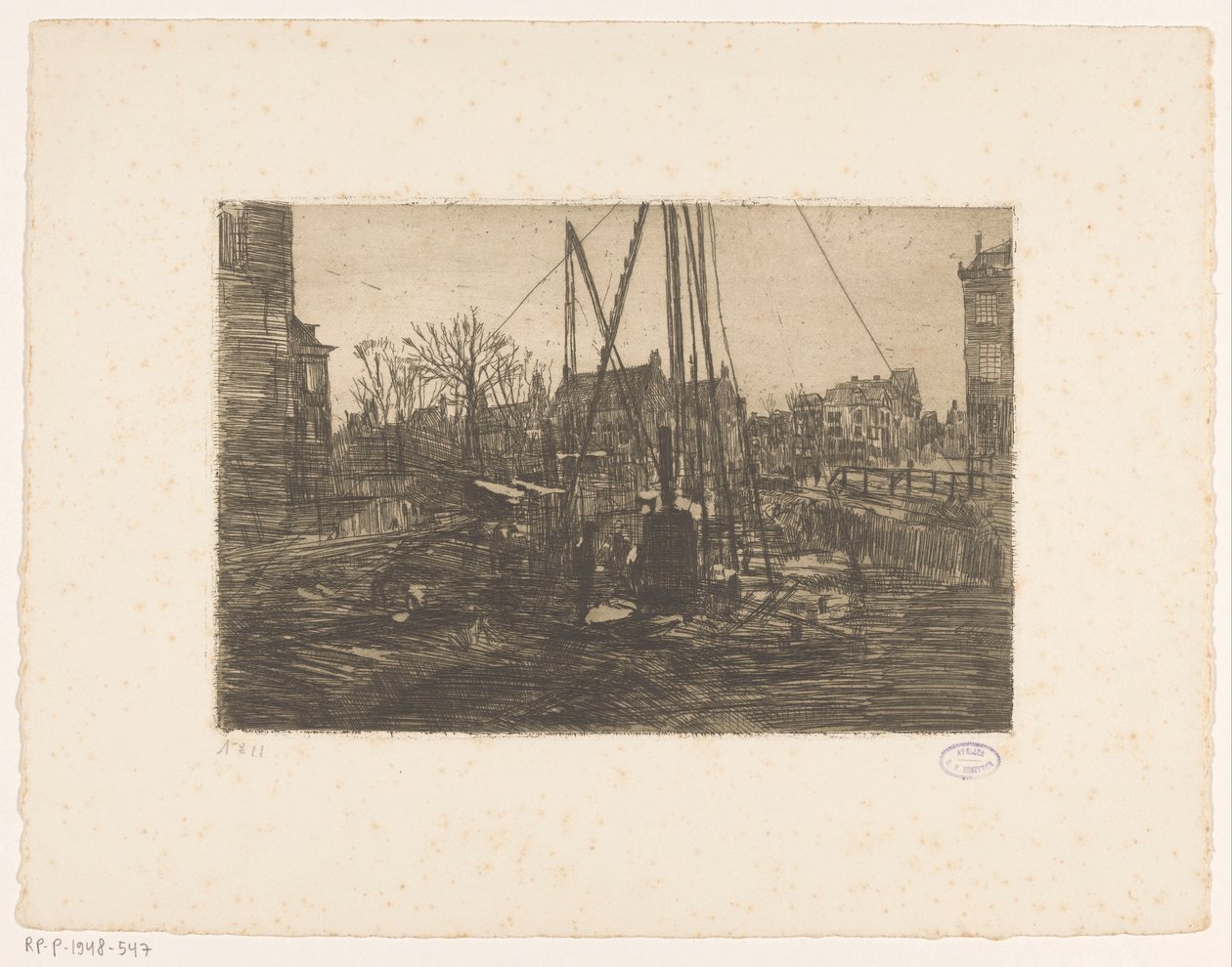 Prace palowe na Raadhuisstraat w Amsterdamie autorstwa George Hendrik Breitner