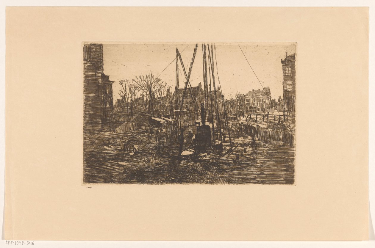 Prace palowe na Raadhuisstraat w Amsterdamie autorstwa George Hendrik Breitner