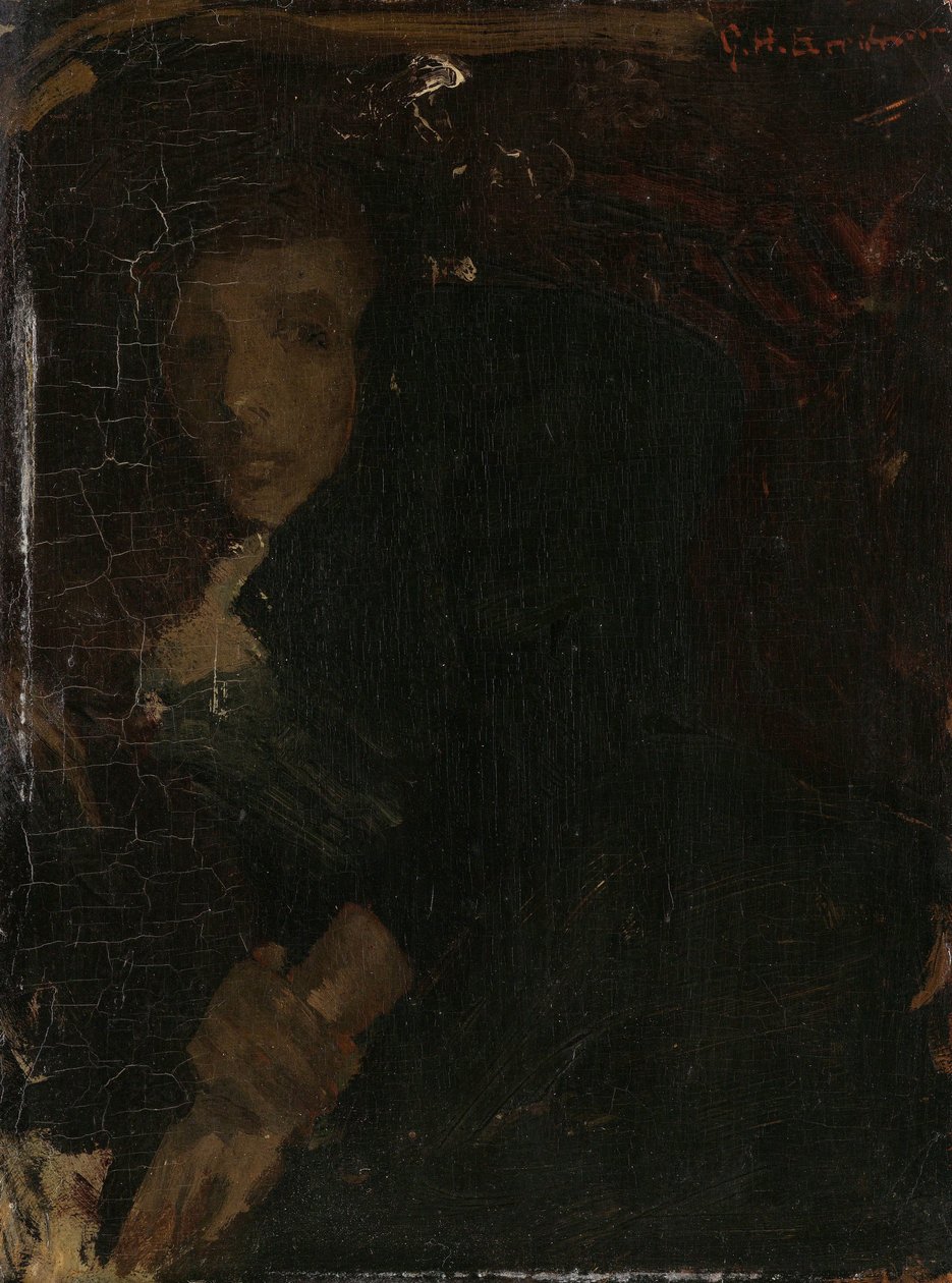 MCJ (Marie) Jordan (1866-1948), żona artysty autorstwa George Hendrik Breitner
