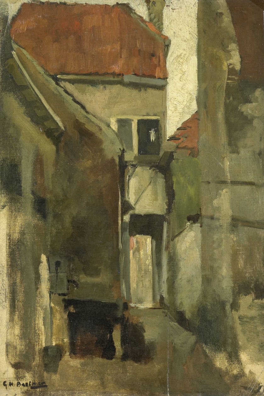 Sąsiednia ulica w Rijswijk niedaleko Hagi autorstwa George Hendrik Breitner