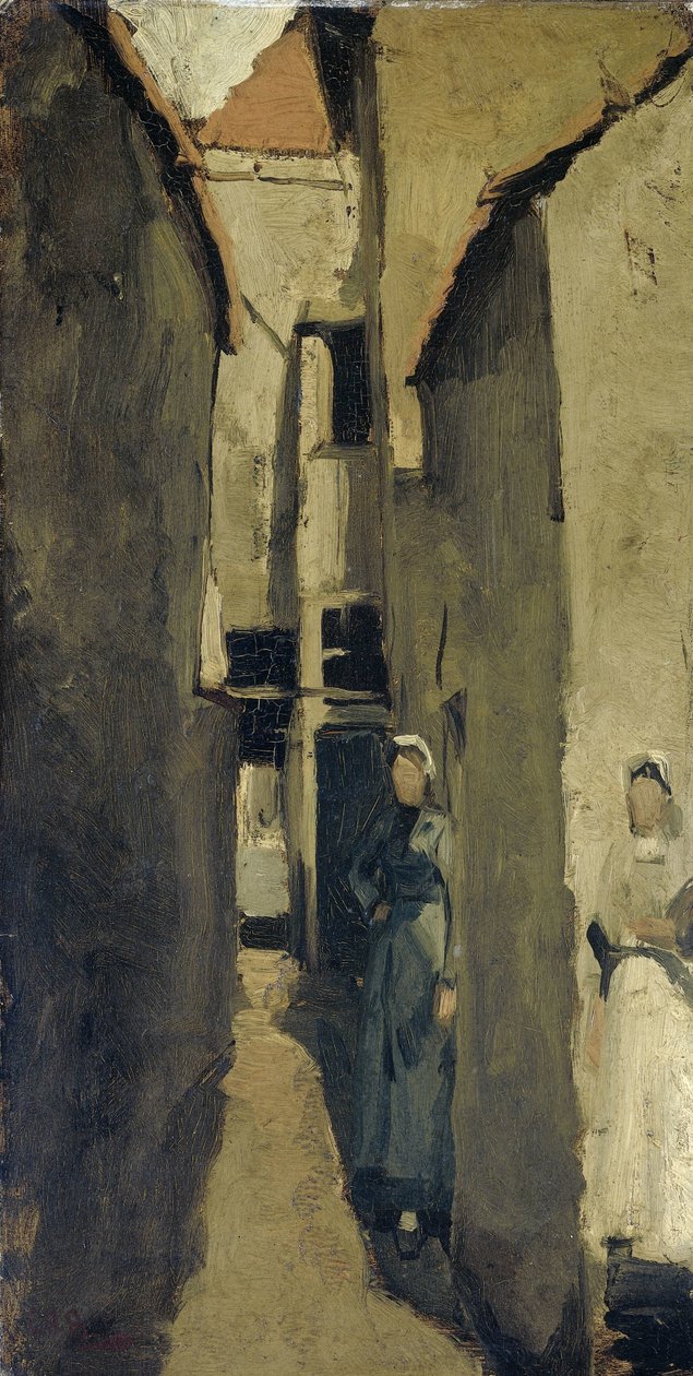 Sąsiednia ulica w Hadze lub Scheveningen autorstwa George Hendrik Breitner