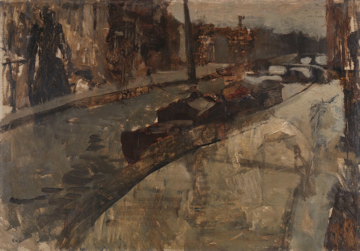 Prinsengracht w pobliżu Lauriergracht, Amsterdam autorstwa George Hendrik Breitner