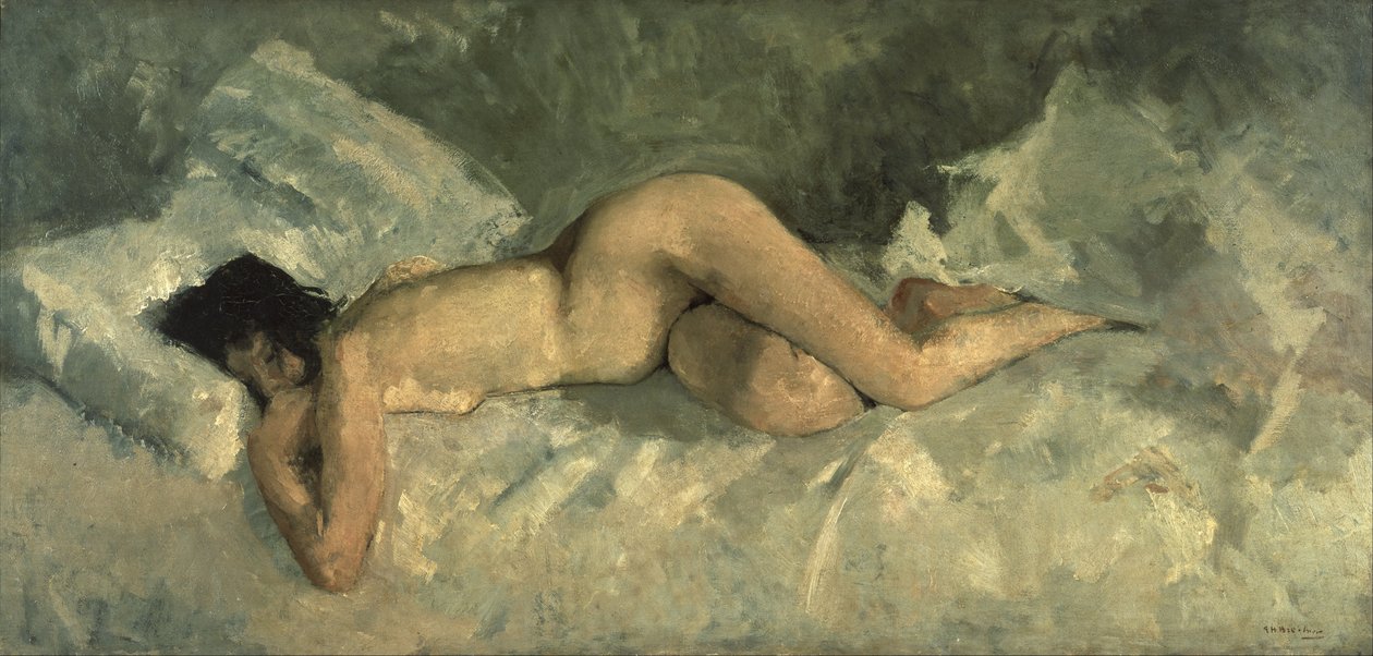 Leżąca nago autorstwa George Hendrik Breitner