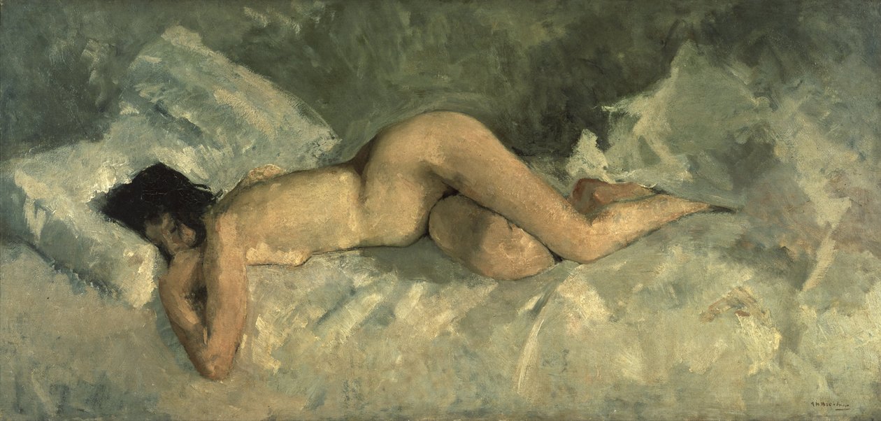 Leżący akt, ok. 1887 autorstwa George Hendrik Breitner