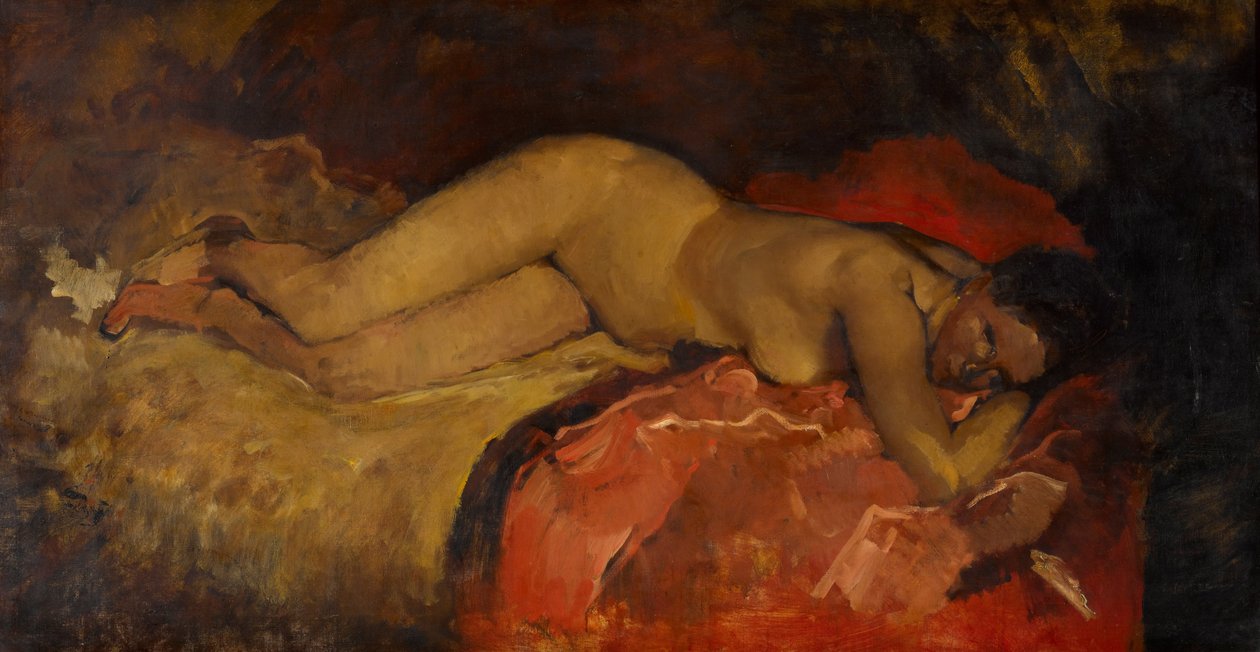 Leżący akt, ok. 1887 autorstwa George Hendrik Breitner