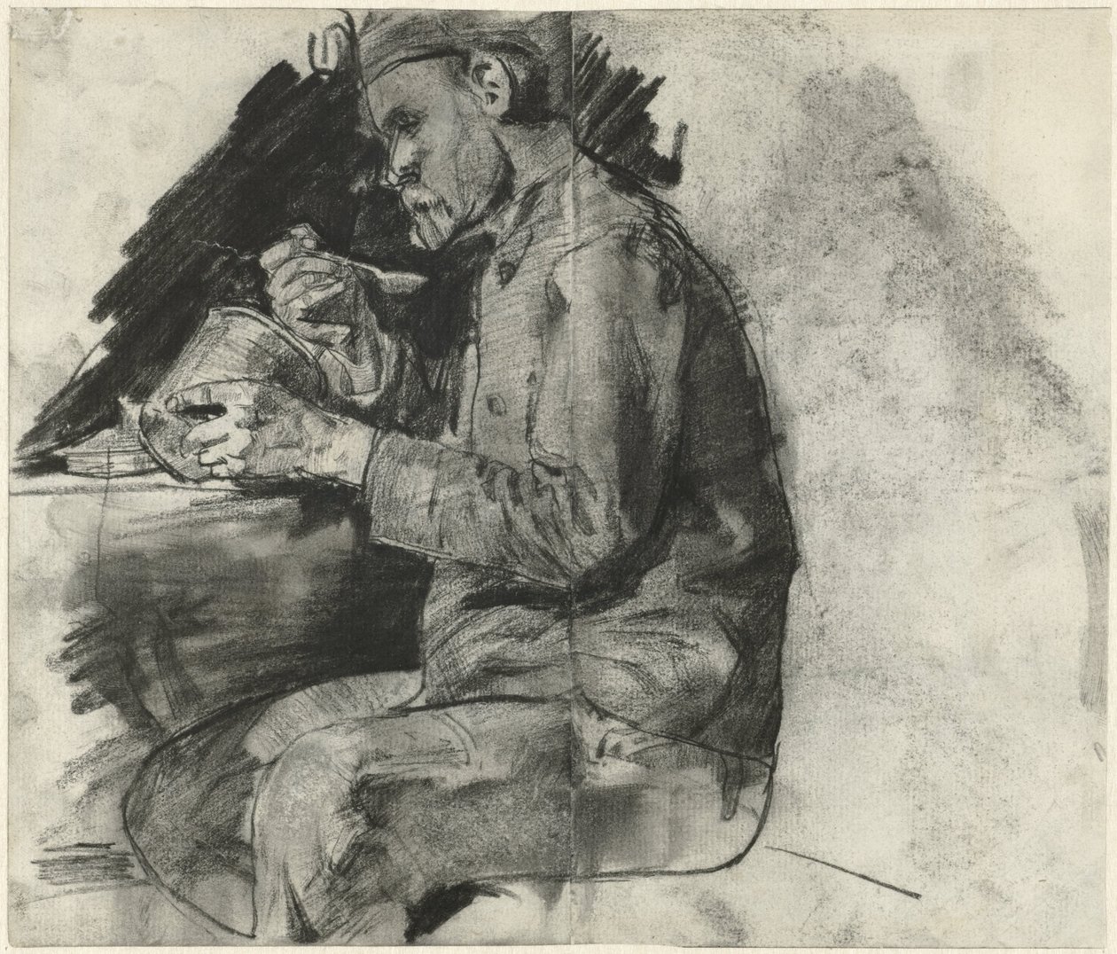 Żołnierz jedzący posiłek autorstwa George Hendrik Breitner