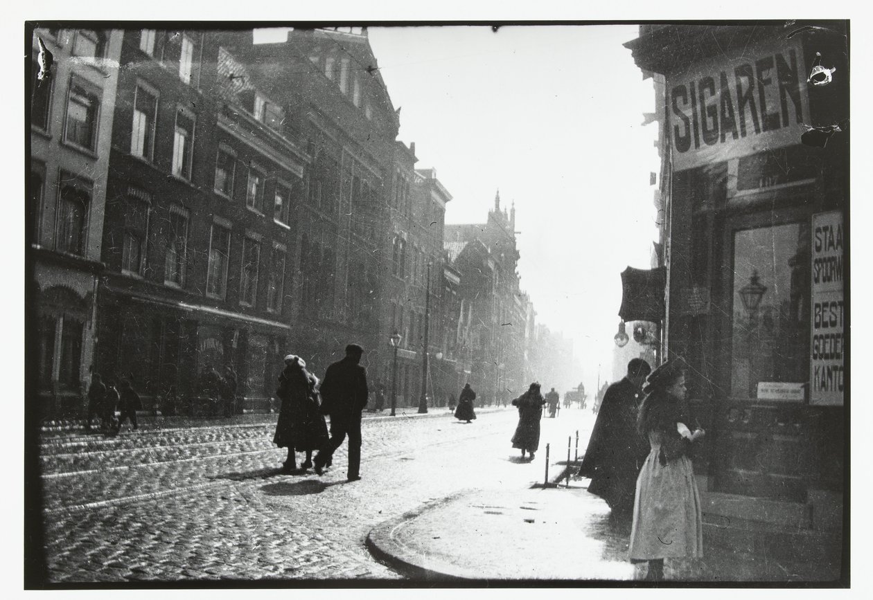 Widok ulicy w Rotterdamie autorstwa George Hendrik Breitner