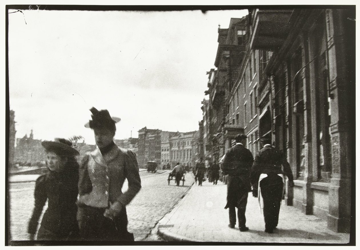 Widok ulicy Rokin w Amsterdamie autorstwa George Hendrik Breitner