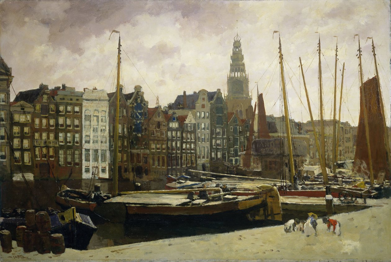 Damrak, Amsterdam autorstwa George Hendrik Breitner