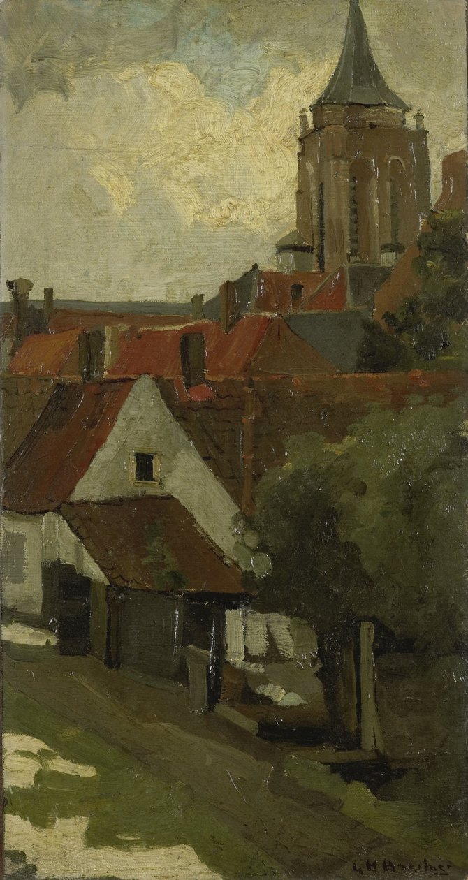 Wieża Gorkum autorstwa George Hendrik Breitner