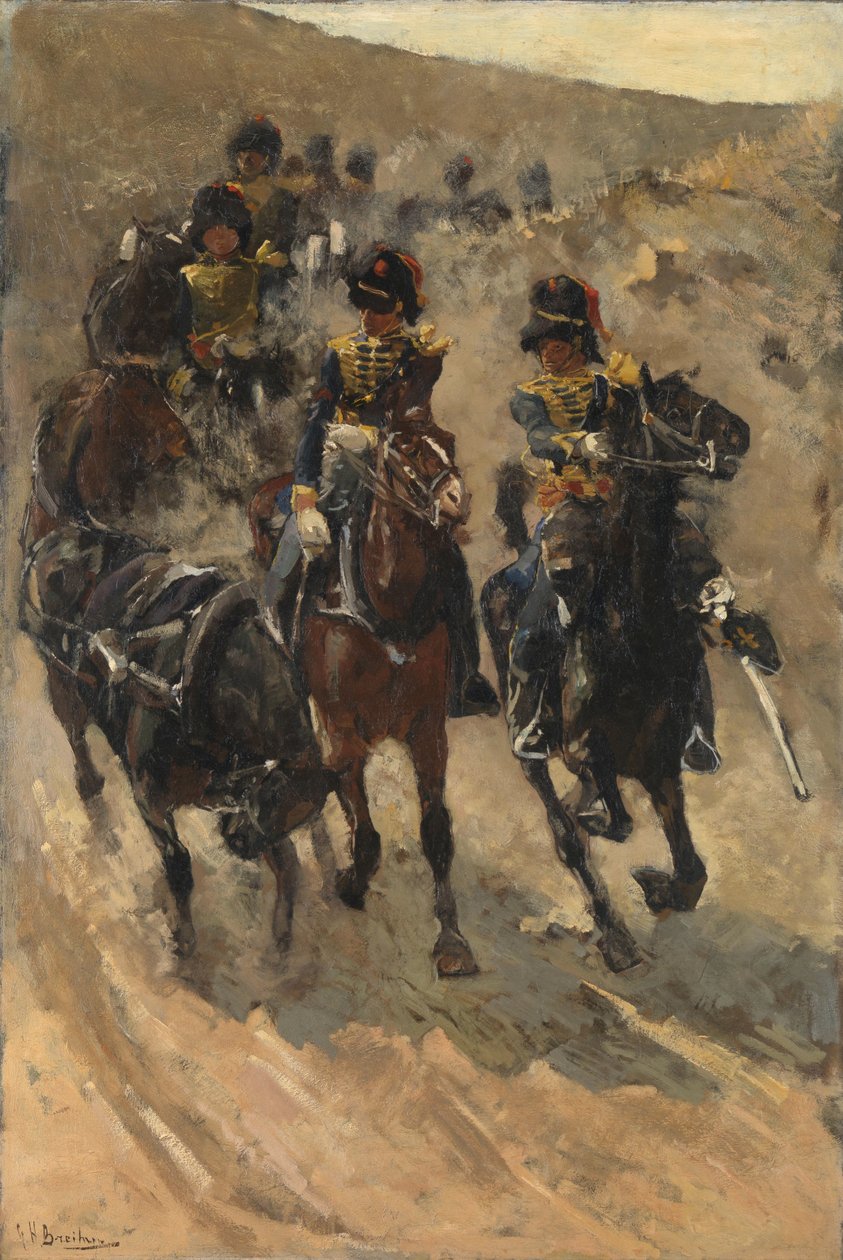 Żółte Jeźdźcy Artyleria konna autorstwa George Hendrik Breitner