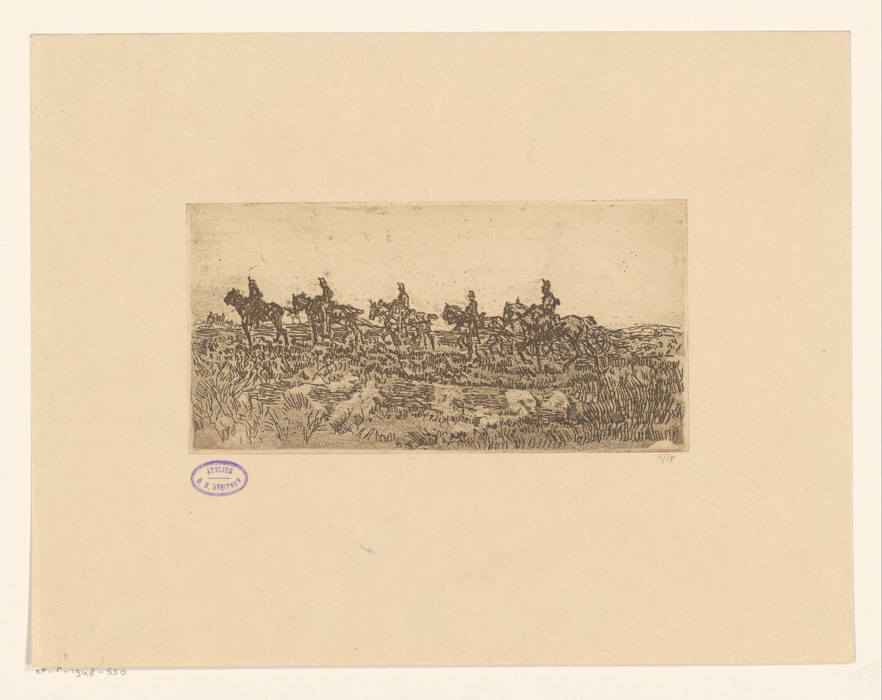 artyleria polowa autorstwa George Hendrik Breitner