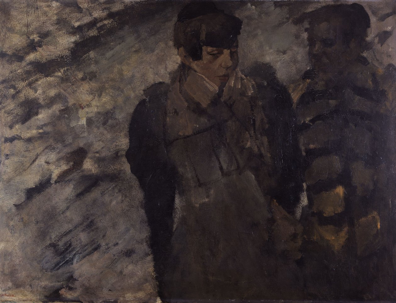 Zima (Dziewczęta na śniegu) autorstwa George Hendrik Breitner