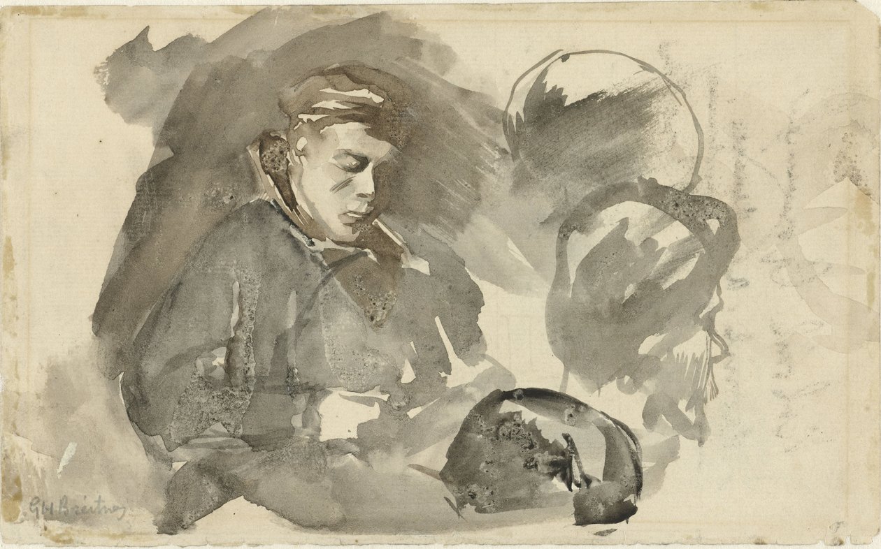 siedzący chłopak autorstwa George Hendrik Breitner