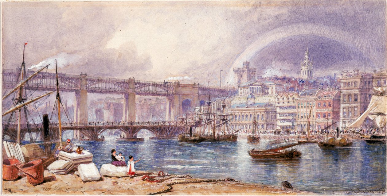 Widok na Newcastle upon Tyne (kolor nadwozia) autorstwa George Henry Andrews