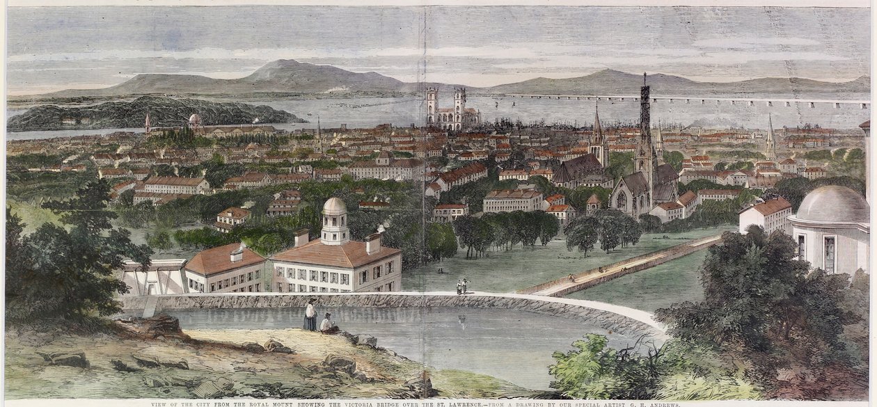 Widoki na miasto Montreal, Kanada Wschód autorstwa George Henry Andrews