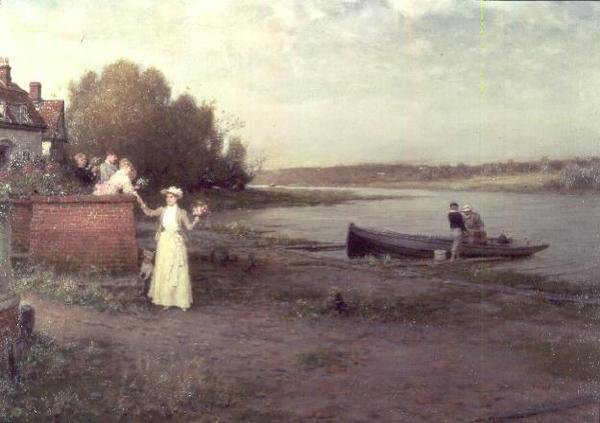 Jeszcze kilka miłych pożegnań, 1890 autorstwa George Henry Boughton