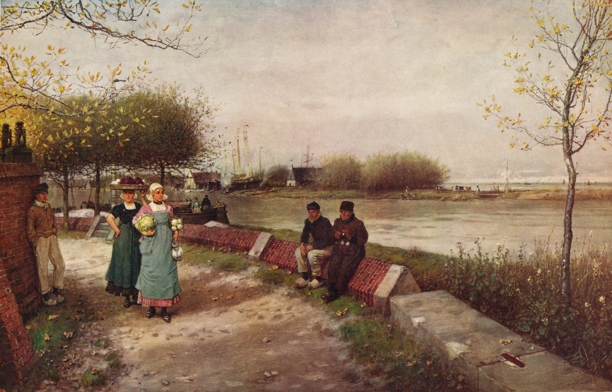 Wymiana pozdrowień, ok. 1900 autorstwa George Henry Boughton