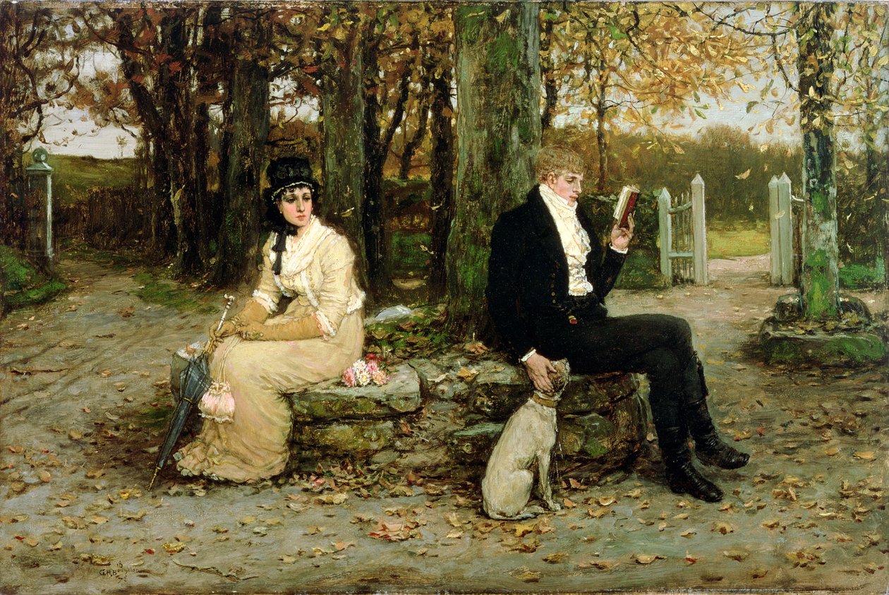 Chylący się ku zachodowi miesiąc miodowy, 1878 autorstwa George Henry Boughton
