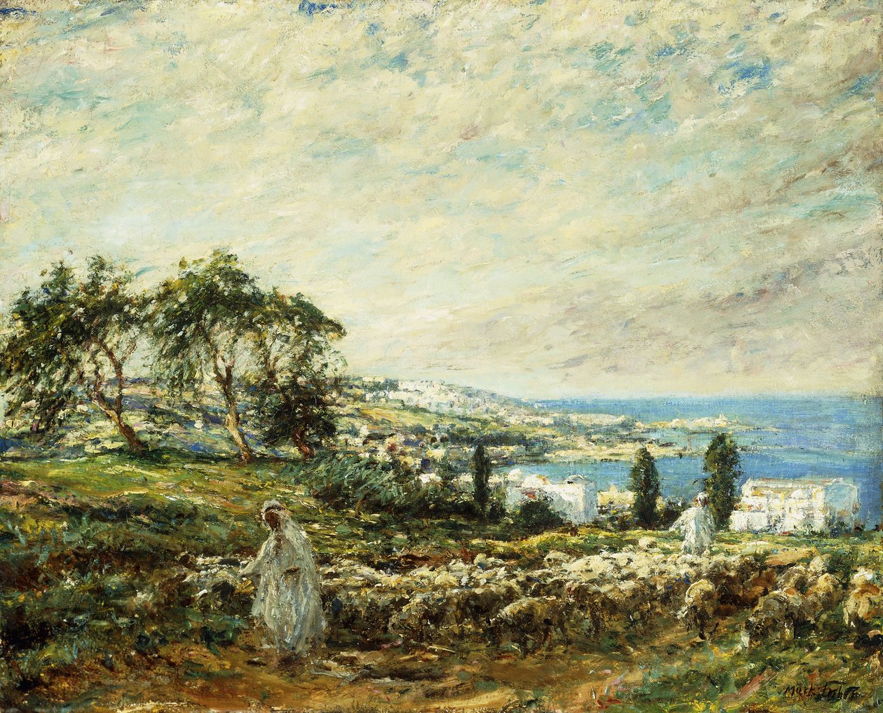 Zimowy Wieczór, autorstwa George Henry Boughton