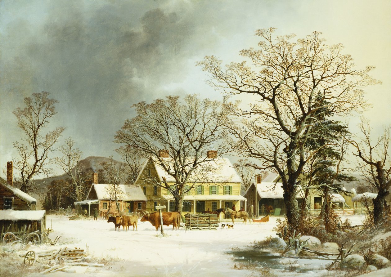Siedem mil do Salem, 1863 autorstwa George Henry Durrie