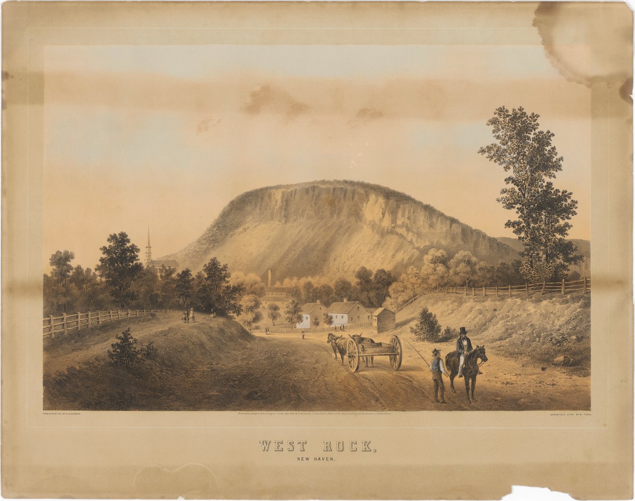 West Rock, New Haven autorstwa George Henry Durrie