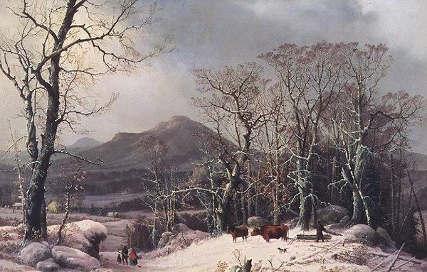 Drewno na zimę autorstwa George Henry Durrie