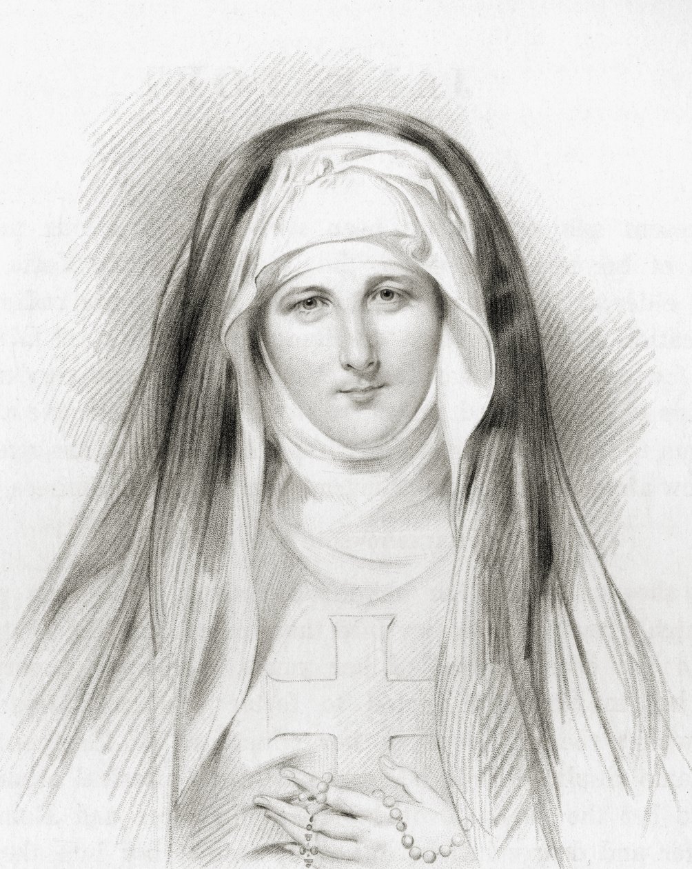 Jane Porter, sztych. J. Thomson, z „Narodowej Galerii Portretów, tom V”, wydana ok. 1835 r. autorstwa George Henry Harlow