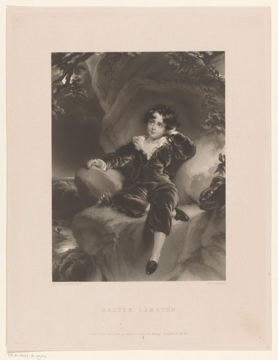 Portret Charlesa Williama Lambtona Portret van Charlesa Williama Lambtona autorstwa George Henry Phillips