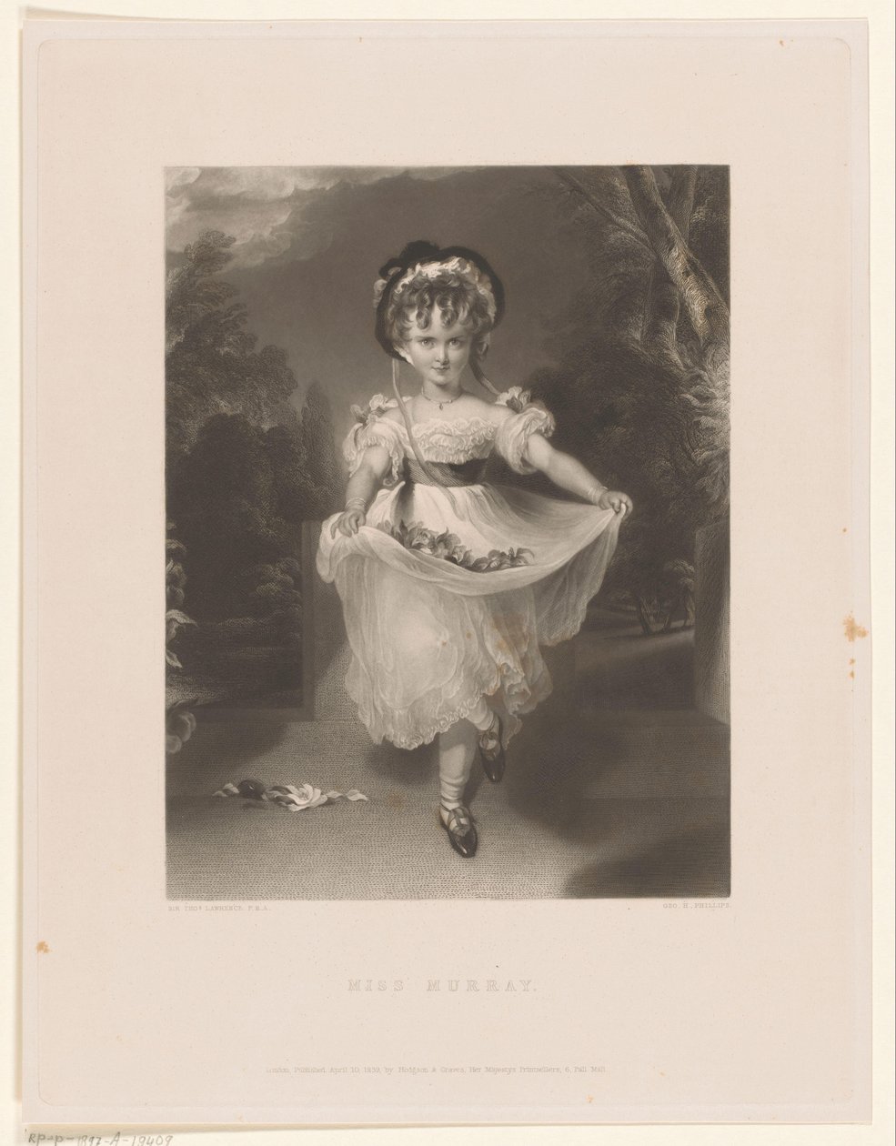 Portret Louisa Georgina Augusta Anne Murray Panna Murray (tytuł na obiekcie) autorstwa George Henry Phillips