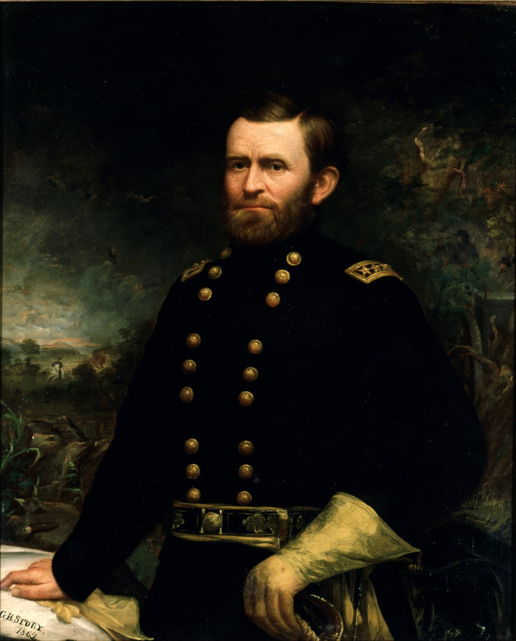 Portret Ulyssesa Simpsona Granta, 1869 autorstwa George Henry Story