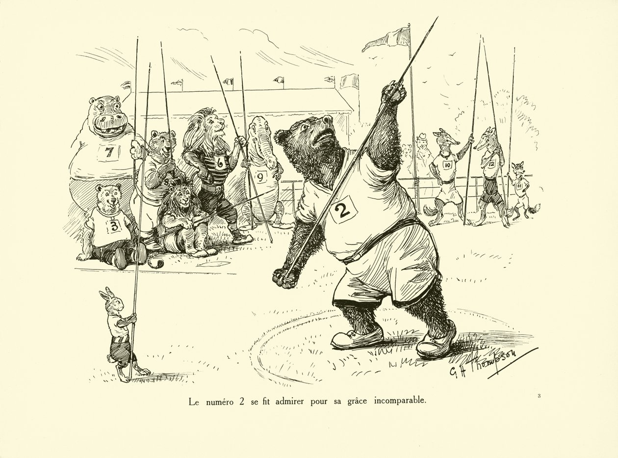 Numer 2 był podziwiany za swój niezrównany wdzięk (litho) autorstwa George Henry Thompson