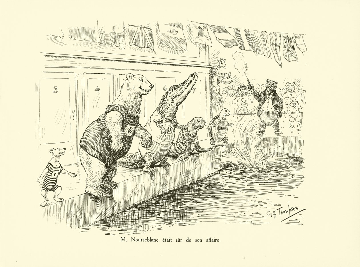 Pan Nourseblanc był pewny swoich interesów (litografia) autorstwa George Henry Thompson