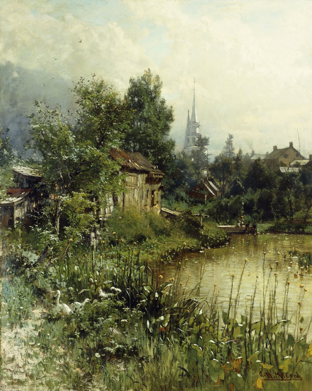 Spojrzenie na Morristown, New Jersey, autorstwa George Herbert McCord